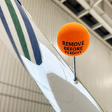 Coolballs Orange Static Wick Jet Aviation Airplane Aircraft Cover Protectors Antenna Balls "Remove Before Flight"