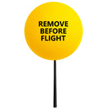 Coolballs Yellow Static Wick Jet Aviation Airplane Aircraft Cover Protectors Antenna Balls "Remove Before Flight"
