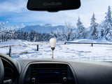 Coolballs "Bright One" White Light Bulb Car Antenna Topper / Auto Dashboard Accessory
