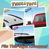Coolballs Cool Doggie Car Antenna Topper (White) - Thin Antenna Fit
