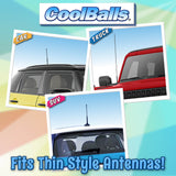 Coolballs Plain Yellow Car Antenna Ball - Thin Antenna Fit