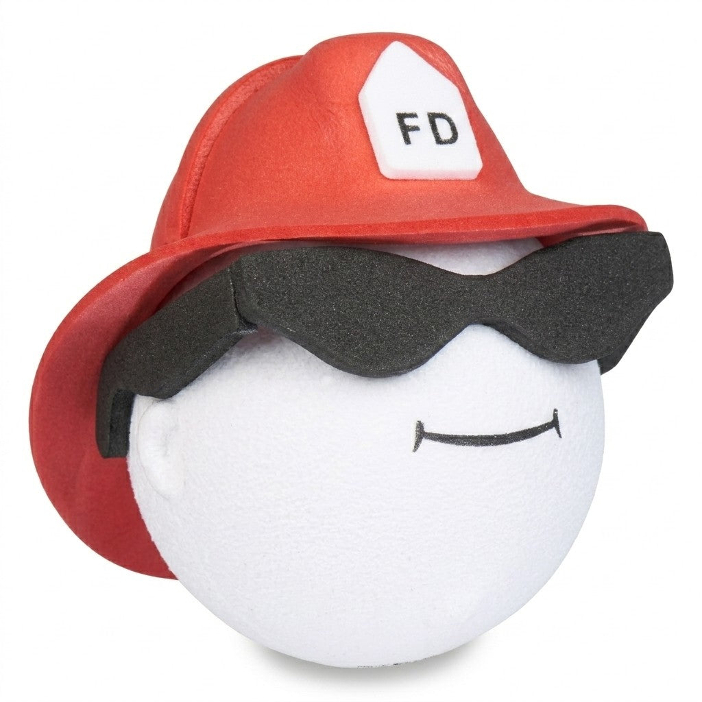 Coolballs Cool Fireman Firefighter Car Antenna Topper - Thick Antenna Fit