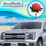Cooltoppers Cute Ladybug Antenna Topper - Thin Antenna Fit