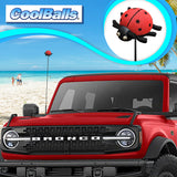 Cooltoppers Cute Ladybug Antenna Topper - Thin Antenna Fit