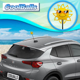 Coolballs California Sunshine Car Antenna Topper (Orange Shades) - Thin Antenna Fit