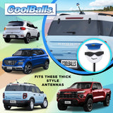 Coolballs "Cool Cop" Car Antenna Topper - Thick Antenna Fit