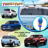 Tenna Tops Cute Flip Flop Sandal Car Antenna Topper (Beach Babe) - Thick Antenna Fit
