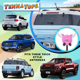 Tenna Tops Flying Pig Car Antenna Topper - Thick Antenna Fit