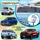 Tenna Tops Snowman Winter Hat & Scarf Car Antenna Topper (Americana) - Thick Antenna Fit