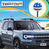 Tenna Tops USA American Patriotic Flag Car Antenna Topper - Thick Fat Antenna Fit