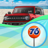 76 Gas Station PU Foam Antenna Topper - Thin Antenna Fit (Limited Edition)