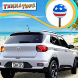 Tenna Tops USA American Patriotic Flag Car Antenna Topper - Thick Fat Antenna Fit