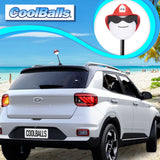 Coolballs Cool Fireman Firefighter Car Antenna Topper - Thick Antenna Fit