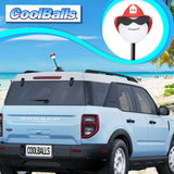 Coolballs Cool Fireman Firefighter Car Antenna Topper - Thick Antenna Fit