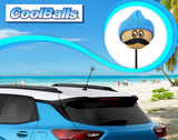 Coolballs Cool Dude Blue Beanie Hat Antenna Topper - Thin Antenna Fit