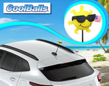 Coolballs Patriotic Cool Sunshine USA Flag Car Antenna Ball - Thin Antenna Fit