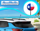 *New* Coolballs Texas Flag Car Antenna Topper - Thin Antenna Fit
