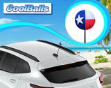 *New* Coolballs Texas Flag Car Antenna Topper - Thin Antenna Fit
