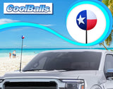 *New* Coolballs Texas Flag Car Antenna Topper - Thin Antenna Fit