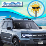 Coolballs California Sunshine Car Antenna Topper (Black Shades) - Thick Fat Antenna Fit
