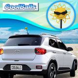 Coolballs California Sunshine Car Antenna Topper (Black Shades) - Thick Fat Antenna Fit