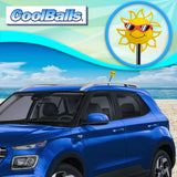 Coolballs California Sunshine Car Antenna Topper (Red Shades) - Thick Fat Antenna Fit