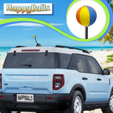 HappyBalls Fun Beach Ball Car Antenna Topper - Thick Fat Antenna Fit