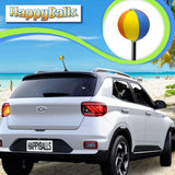 HappyBalls Fun Beach Ball Car Antenna Topper - Thick Fat Antenna Fit