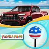Tenna Tops USA American Patriotic Flag Car Antenna Topper - Thick Fat Antenna Fit