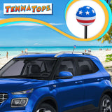 Tenna Tops USA American Patriotic Flag Car Antenna Topper - Thick Fat Antenna Fit