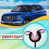 Tenna Tops "Milkshake" Cow Car Antenna Topper - Thick Antenna Fit