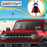 Tenna Tops "Lucky" Ladybug Car Antenna Topper - Thin Antenna Fit