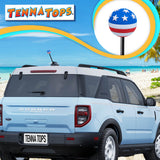 Tenna Tops USA American Patriotic Flag Car Antenna Topper - Thick Fat Antenna Fit