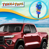 Tenna Tops Cute Flip Flop Sandal Car Antenna Topper (Beach Babe) - Thick Antenna Fit