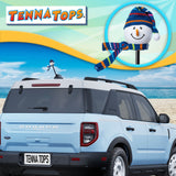Tenna Tops Snowman Winter Hat & Scarf Car Antenna Topper (Blue) - Thick Antenna Fit