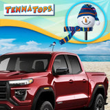 Tenna Tops Snowman Winter Hat & Scarf Car Antenna Topper (Blue) - Thick Antenna Fit