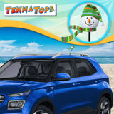Tenna Tops Snowman Winter Hat & Scarf Car Antenna Topper (Green) - Thick Antenna Fit