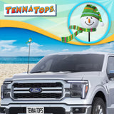 Tenna Tops Snowman Winter Hat & Scarf Car Antenna Topper (Green) - Thin Antenna Fit