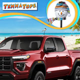 Tenna Tops Snowman Winter Hat & Scarf Car Antenna Topper (Grey) - Thick Antenna Fit