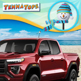 Tenna Tops Snowman Winter Hat & Scarf Car Antenna Topper (Baby Blue) - Thick Antenna Fit