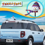 Tenna Tops Snowman Winter Hat & Scarf Car Antenna Topper (Purple) - Thick Antenna Fit