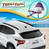 Tenna Tops Snowman Winter Hat & Scarf Car Antenna Topper (Purple) - Thin Antenna Fit
