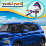 Tenna Tops Snowman Winter Hat & Scarf Car Antenna Topper (Purple) - Thick Antenna Fit
