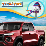 Tenna Tops Snowman Winter Hat & Scarf Car Antenna Topper (Purple) - Thick Antenna Fit