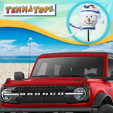 Tenna Tops Snowman Winter Hat & Scarf Car Antenna Topper (Americana) - Thin Antenna Fit