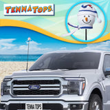 Tenna Tops Snowman Winter Hat & Scarf Car Antenna Topper (Americana) - Thin Antenna Fit