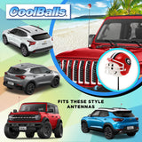 Georgia Bulldogs Car Antenna Topper (College Football) - Thin Antenna Fit