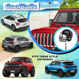 Atlanta Falcons Car Antenna Topper (NFL Football) - Thin Antenna Fit