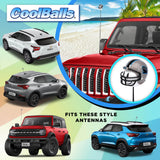 Carolina Panthers Car Antenna Topper (NFL Football) - Thin Antenna Fit