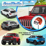 *Last One* Cincinnati Bengals Car Antenna Topper (NFL Football) - Thin Antenna Fit